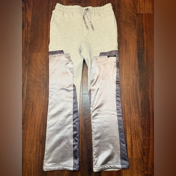 Nahmias SAMPLE Silk Straight Leg Cotton Sweatpant Pants Medium 30-32 Made In USA